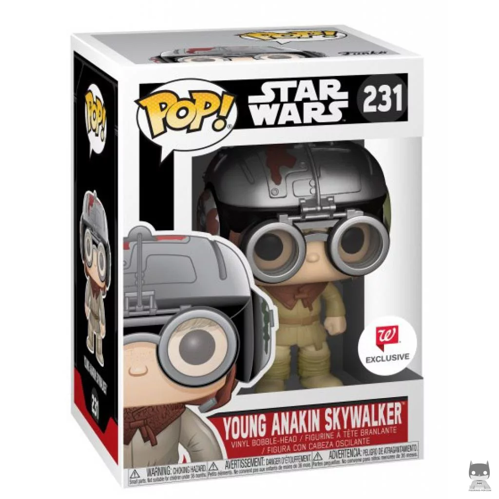 Figurine Funko POP Anakin Skywalker avec Casque Podracer avec boîte