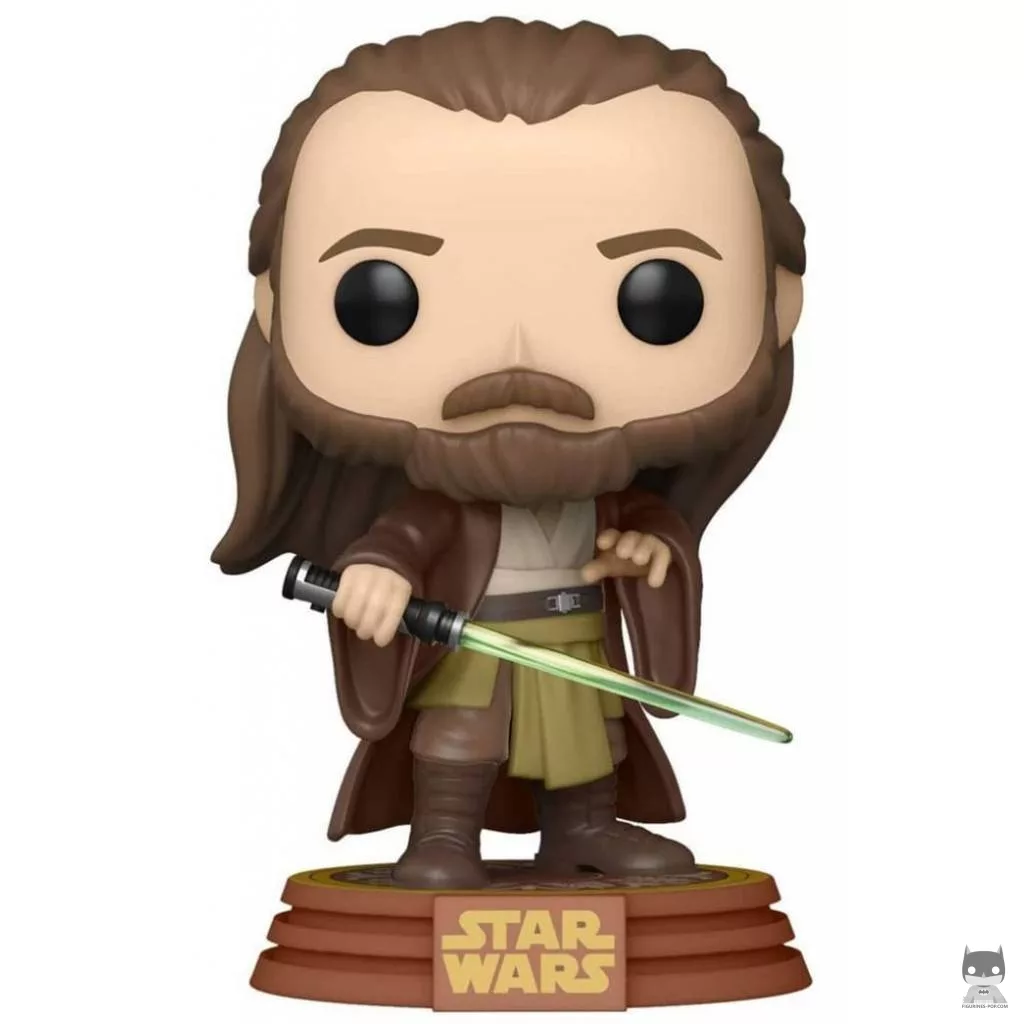 Figurine Funko POP Qui-Gon Jinn sur Tatooine (Star Wars : Episode I, La Menace Fantôme)