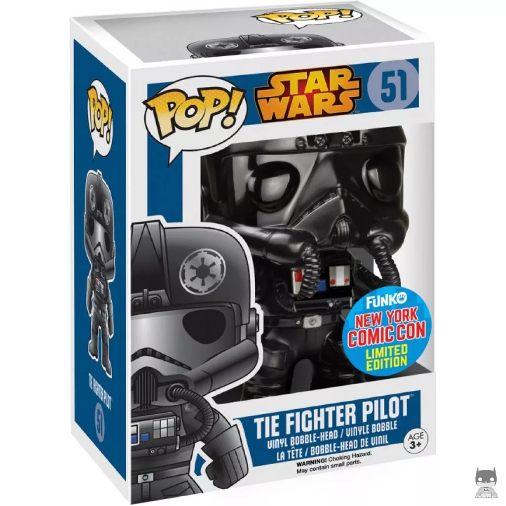 Figurine Funko POP Pilote de Tie du Premier Ordre (Chrome) avec boîte