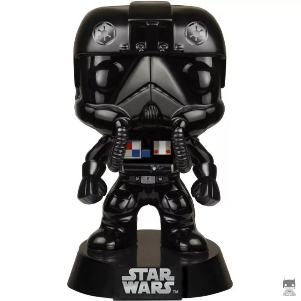 Figurine Funko POP Pilote de Tie du Premier Ordre (Chrome) (Star Wars : Episode I, La Menace Fantôme)