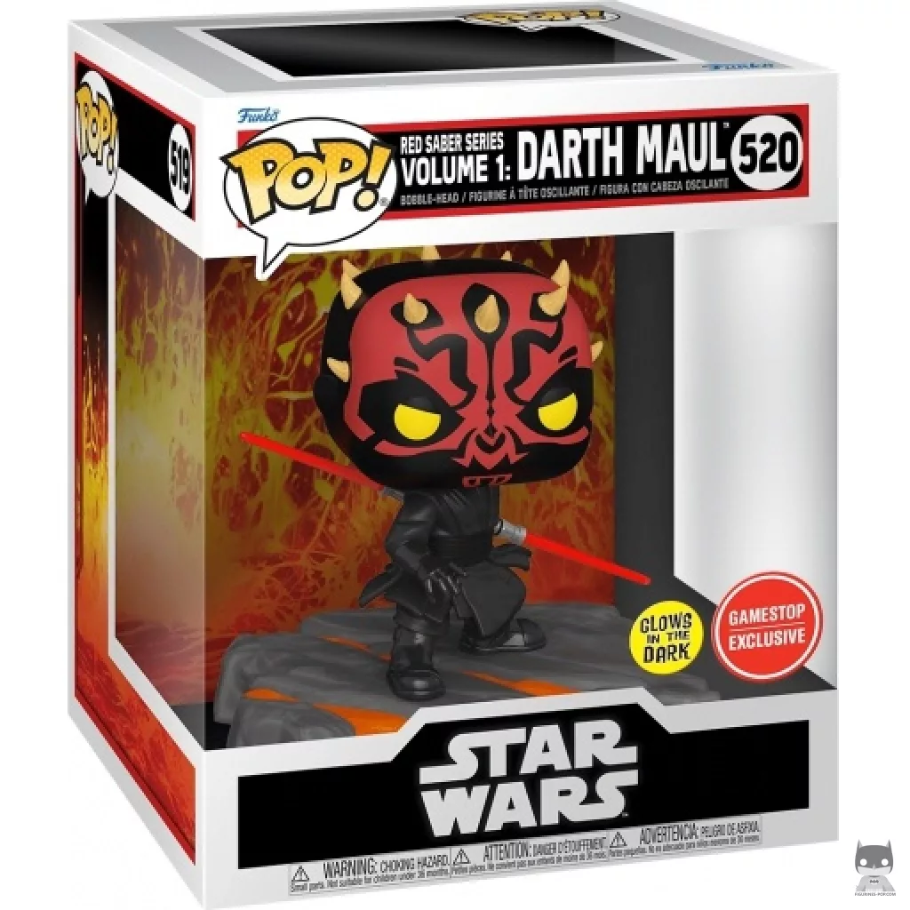 Figurine Funko POP Série Sabre Rouge Volume 1 : Dark Maul (Glow in the Dark) avec boîte