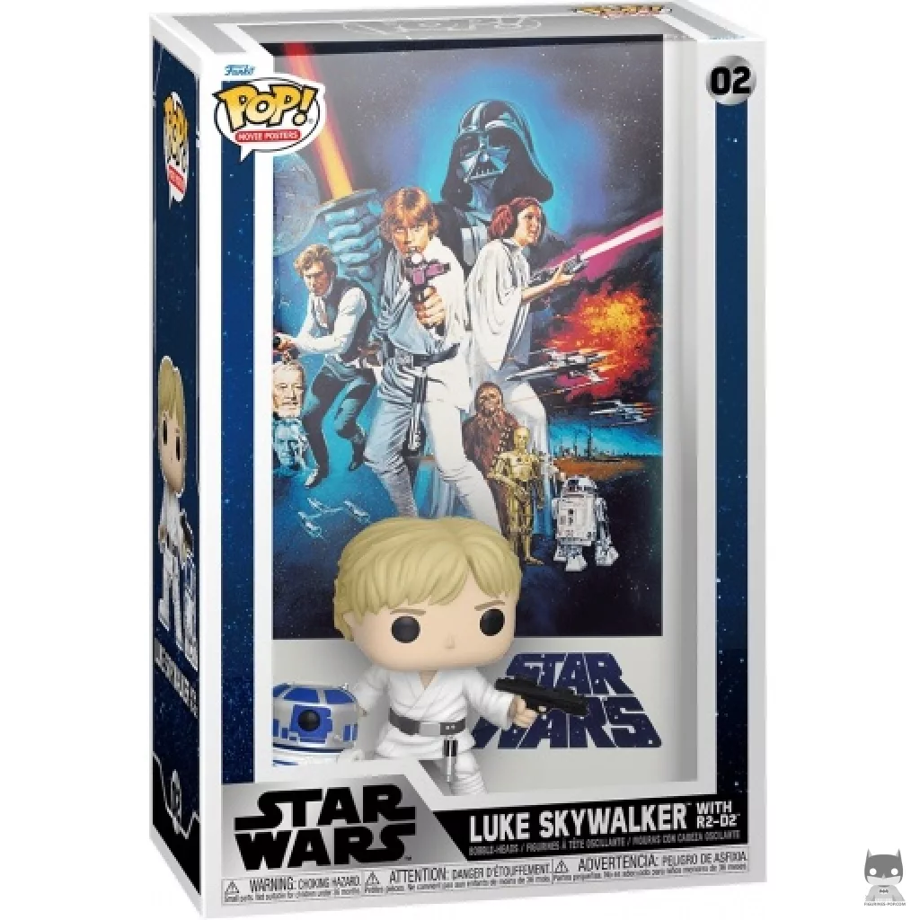 Figurine Funko POP Luke Skywalker avec R2-D2 avec boîte