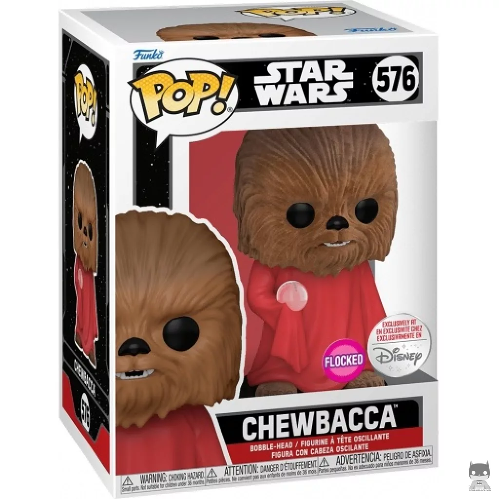 Figurine Funko POP Chewbacca avec Robe & Orbe (Flocked) avec boîte