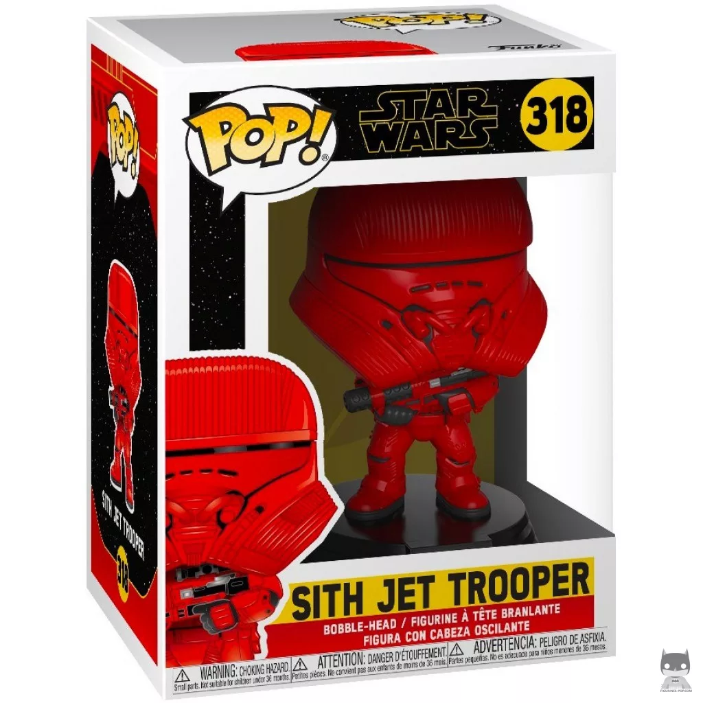 Figurine Funko POP Sith Jet Trooper (Rouge) avec boîte