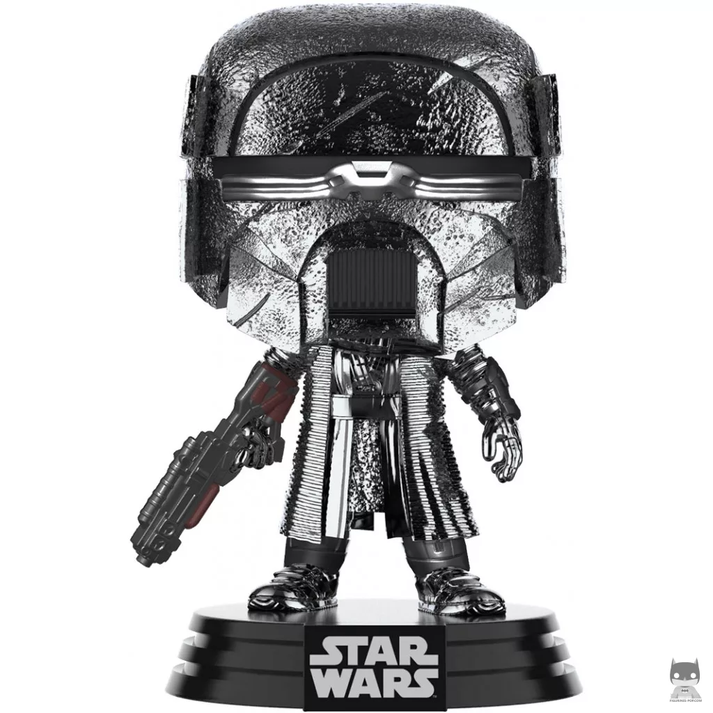 Figurine Funko POP Chevalier de Ren Blaster Rifle (Hematite Chrome) (Star Wars Episode IX, L'Ascension de Skywalker)