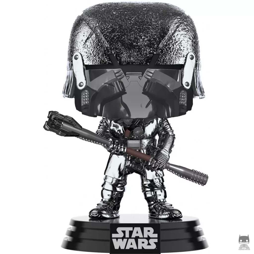 Figurine Funko POP Chevalier de Ren War Club (Hematite Chrome) (Star Wars Episode IX, L'Ascension de Skywalker)