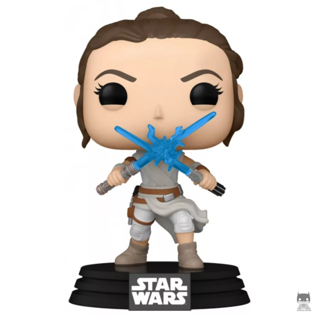 Figurine Funko POP Rey avec Deux Sabres Laser (Star Wars Episode IX, L'Ascension de Skywalker)