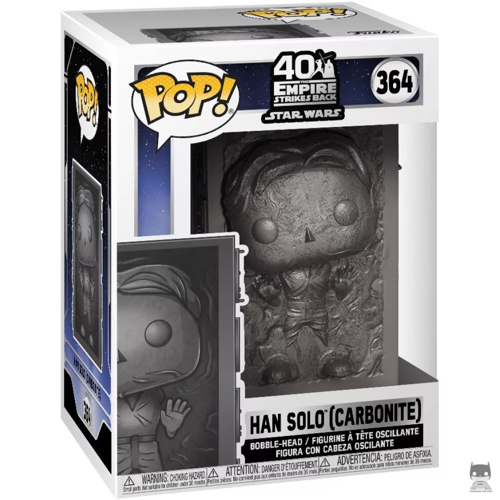 Figurine Funko POP Han Solo (Carbonite) avec boîte