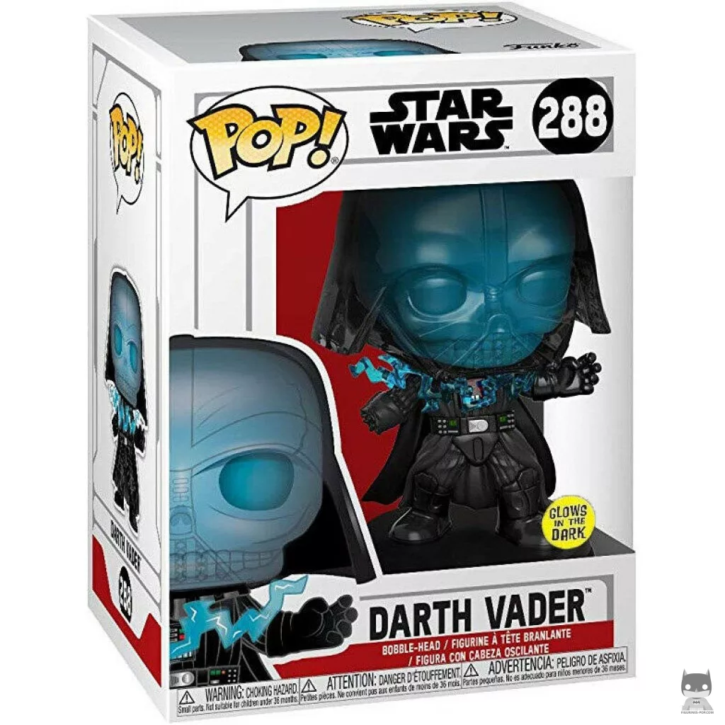 Figurine Funko POP Dark Vador Electrocuté (Glow in the Dark) avec boîte