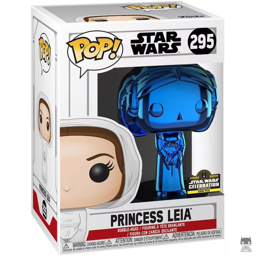 Figurine Funko POP Princesse Leia (Bleu) avec boîte