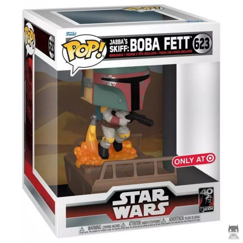 Figurine Funko POP Jabba'S Skiff : Boba Fett avec boîte