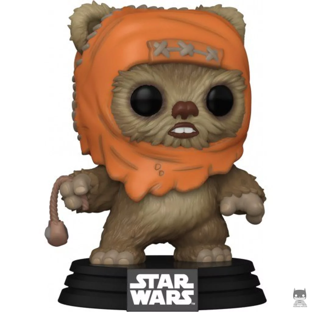 Figurine Funko POP Wicket avec Lance-Pierre (Star Wars : Episode VI, Le Retour du Jedi)