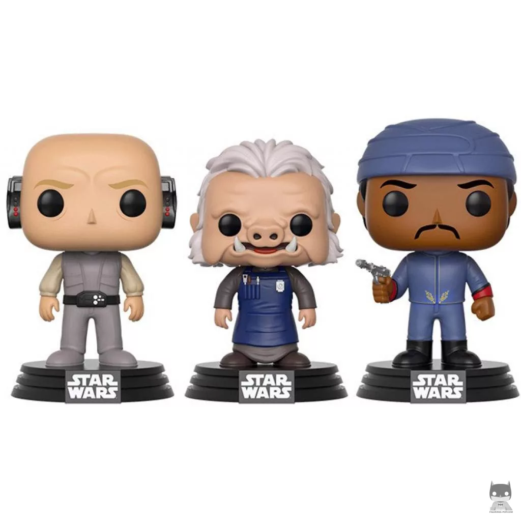 Figurine Funko POP Lobot, Ugnaught & Garde Bespin (Star Wars : Episode VII, Le Réveil de la Force)