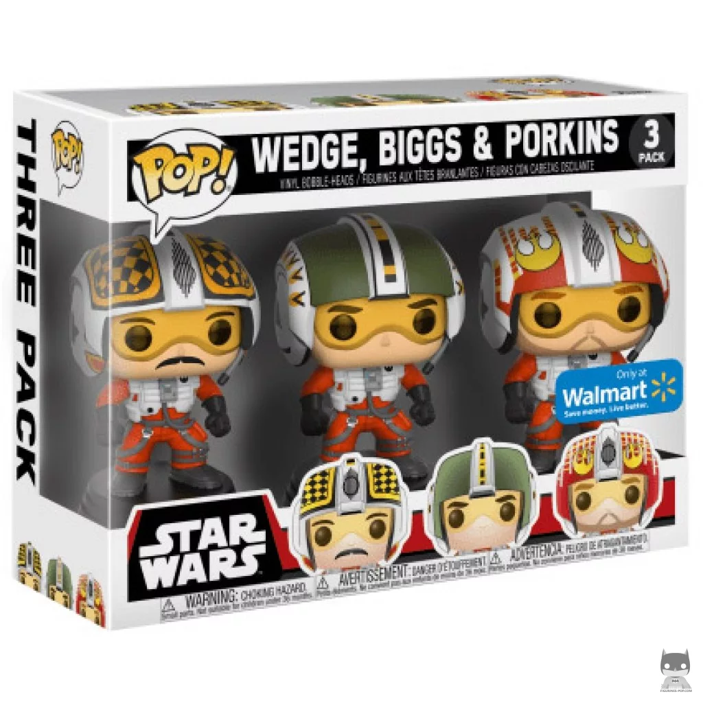 Figurine Funko POP Wedge, Biggs & Porkins avec boîte