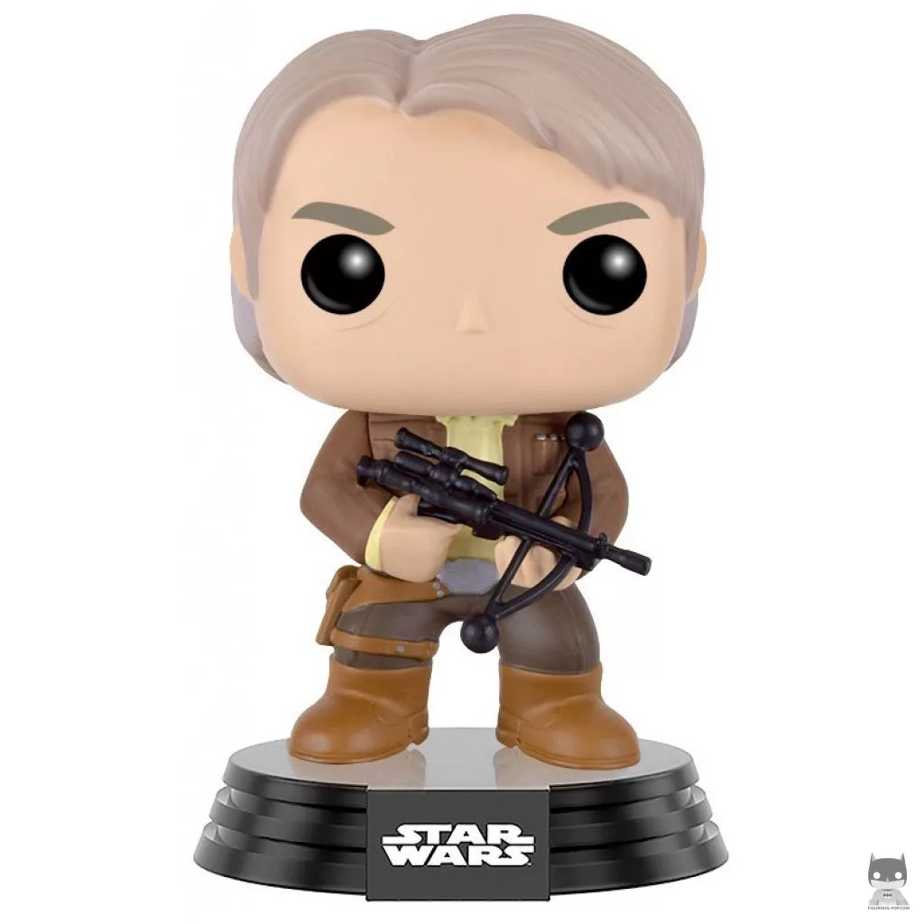 Figurine Funko POP Han Solo avec Bowcaster (Star Wars : Episode VII, Le Réveil de la Force)