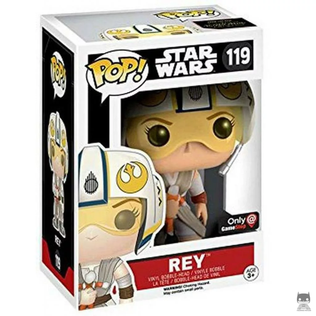 Figurine Funko POP Rey avec Casque X-Wing avec boîte