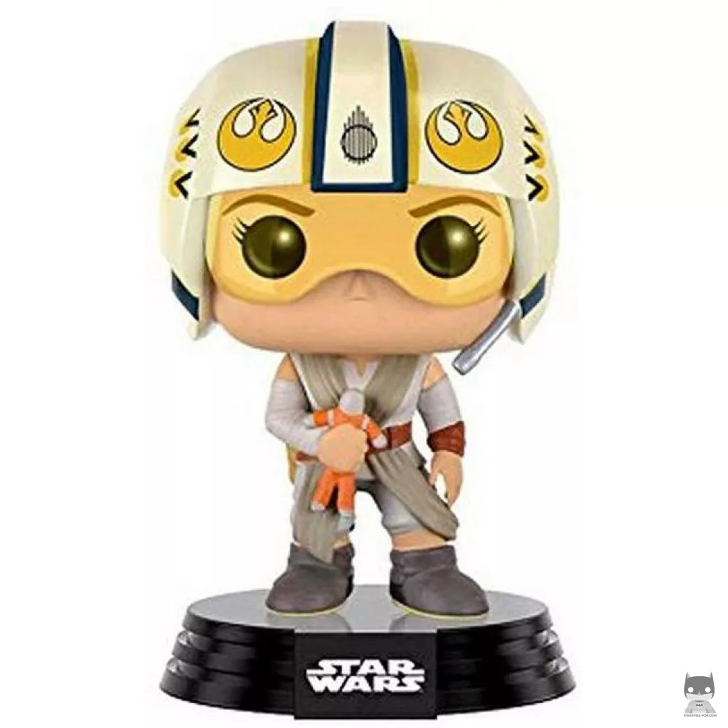 Figurine Funko POP Rey avec Casque X-Wing (Star Wars : Episode VII, Le Réveil de la Force)