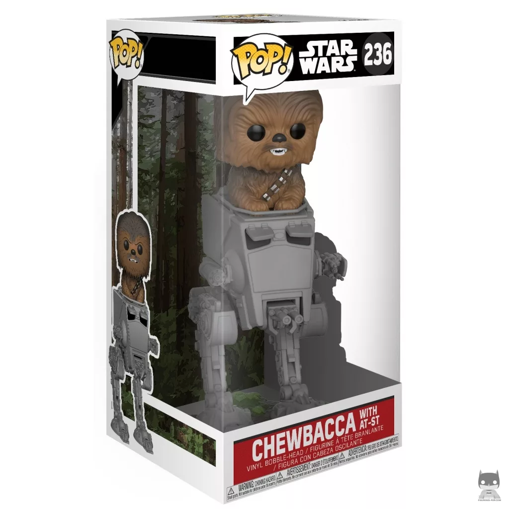 Figurine Funko POP Chewbacca avec AT-ST avec boîte