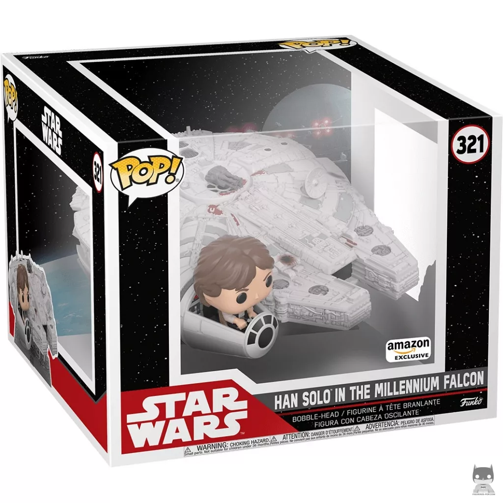 Figurine Funko POP Han Solo dans le Faucon Millennium (Supersized) avec boîte