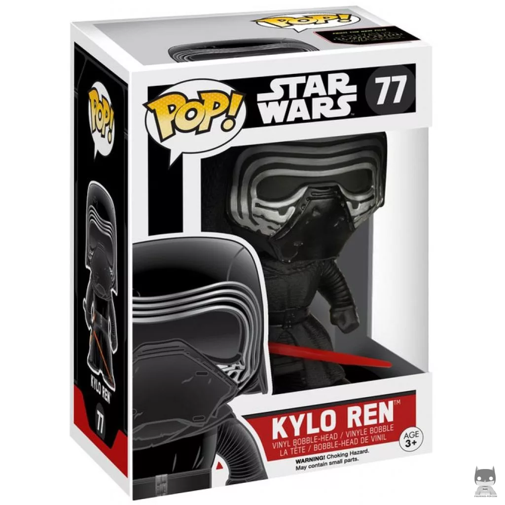 Figurine Funko POP Kylo Ren sans Capuche avec boîte