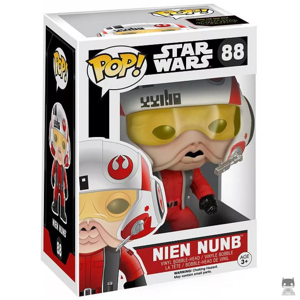 Figurine Funko POP Nien Nunb Pilote X-Wing avec boîte