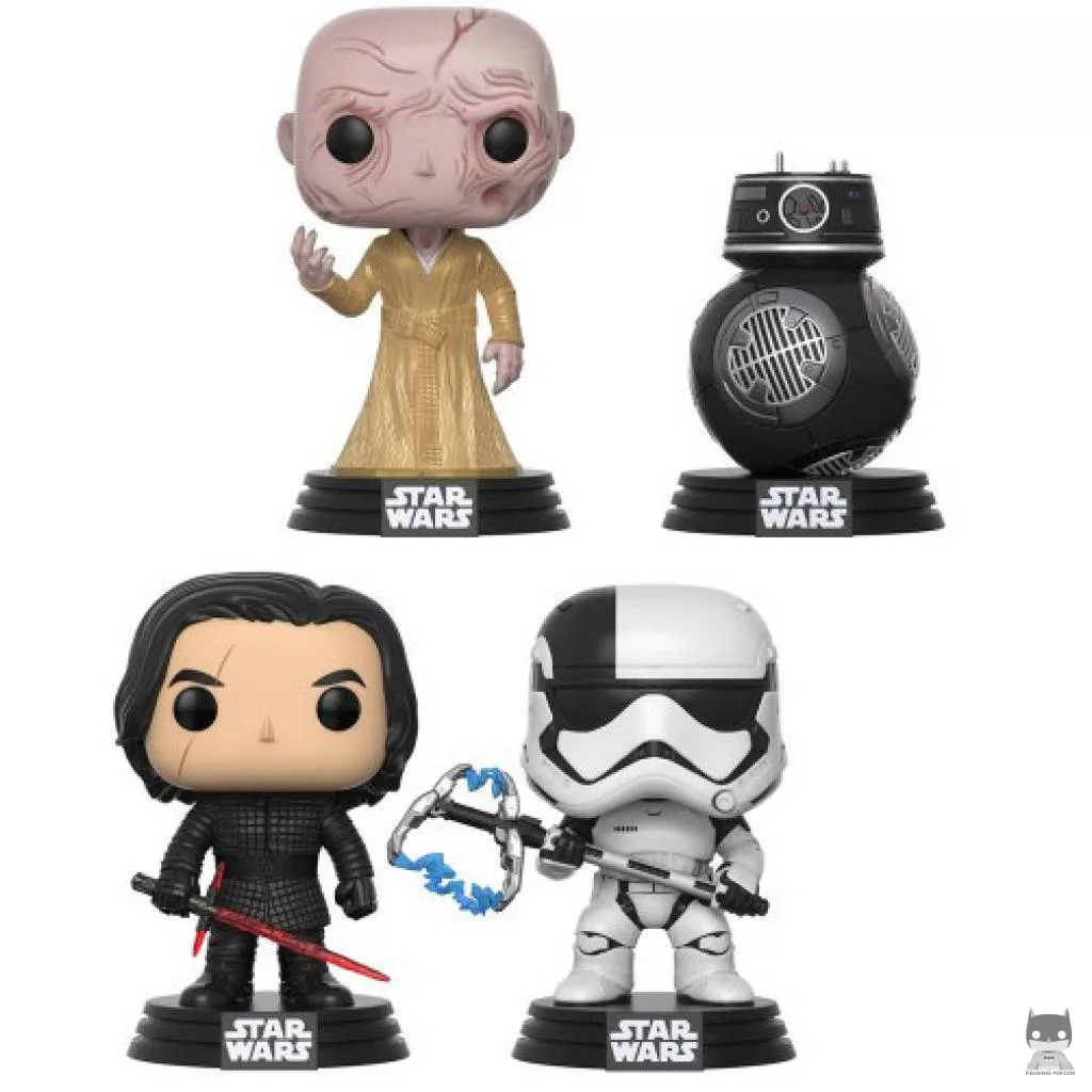 Figurine Funko POP Les Méchants (Kylo Ren, Suprême Leader Snoke, Exécuteur du Premier Ordre & BB-9E) (Star Wars : Episode VIII, Les Derniers Jedi)