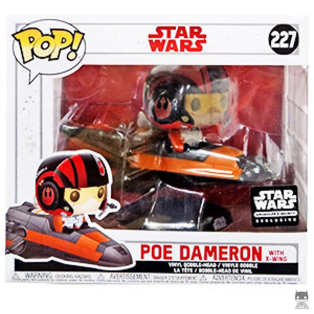 Figurine Funko POP Poe Dameron avec X-Wing avec boîte