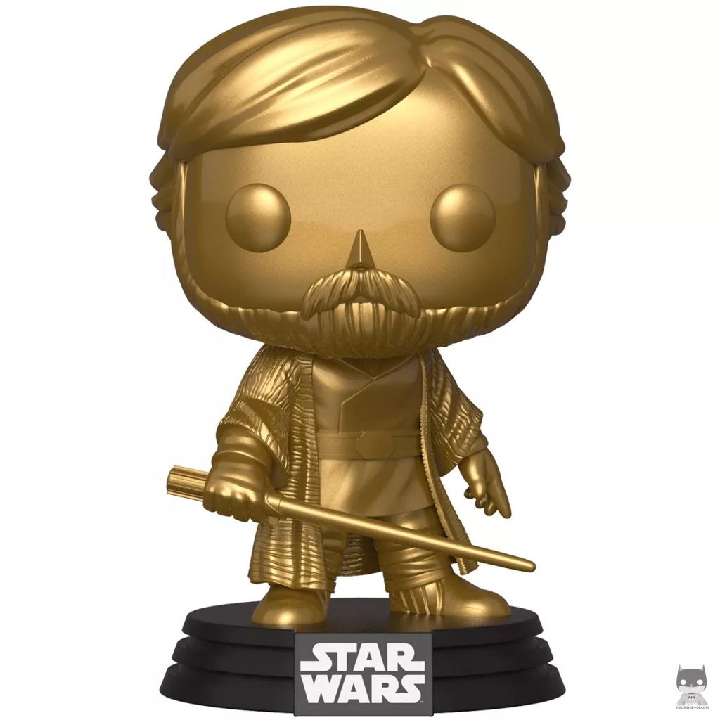 Figurine Funko POP Luke Skywalker (Doré) (Star Wars : Episode VIII, Les Derniers Jedi)