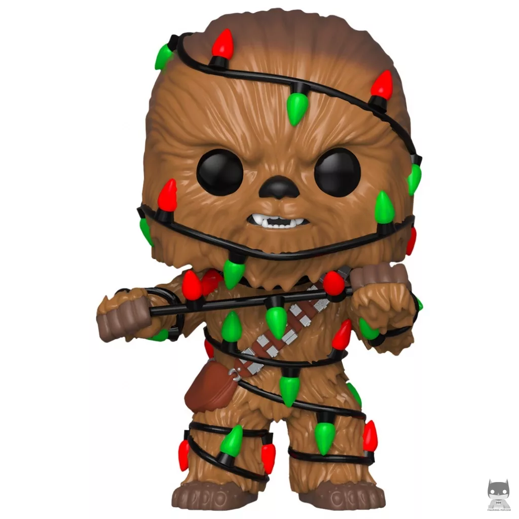 Figurine Funko POP Chewbacca avec Guirlandes (Star Wars (Noël))