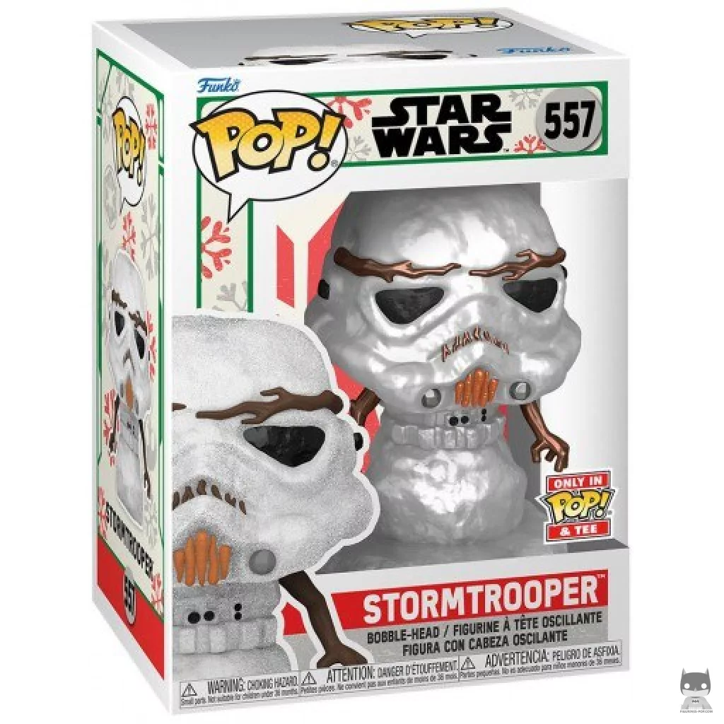 Figurine Funko POP Stormtrooper Bonhomme de neige (Metallic) avec boîte