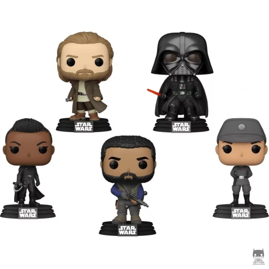 Figurine Funko POP Obi-Wan Kenobi, Dark Vador, Kawlan Rowken, Tala Durith & Reva (La Troisième Sœur) (Star Wars : Obi-Wan Kenobi)