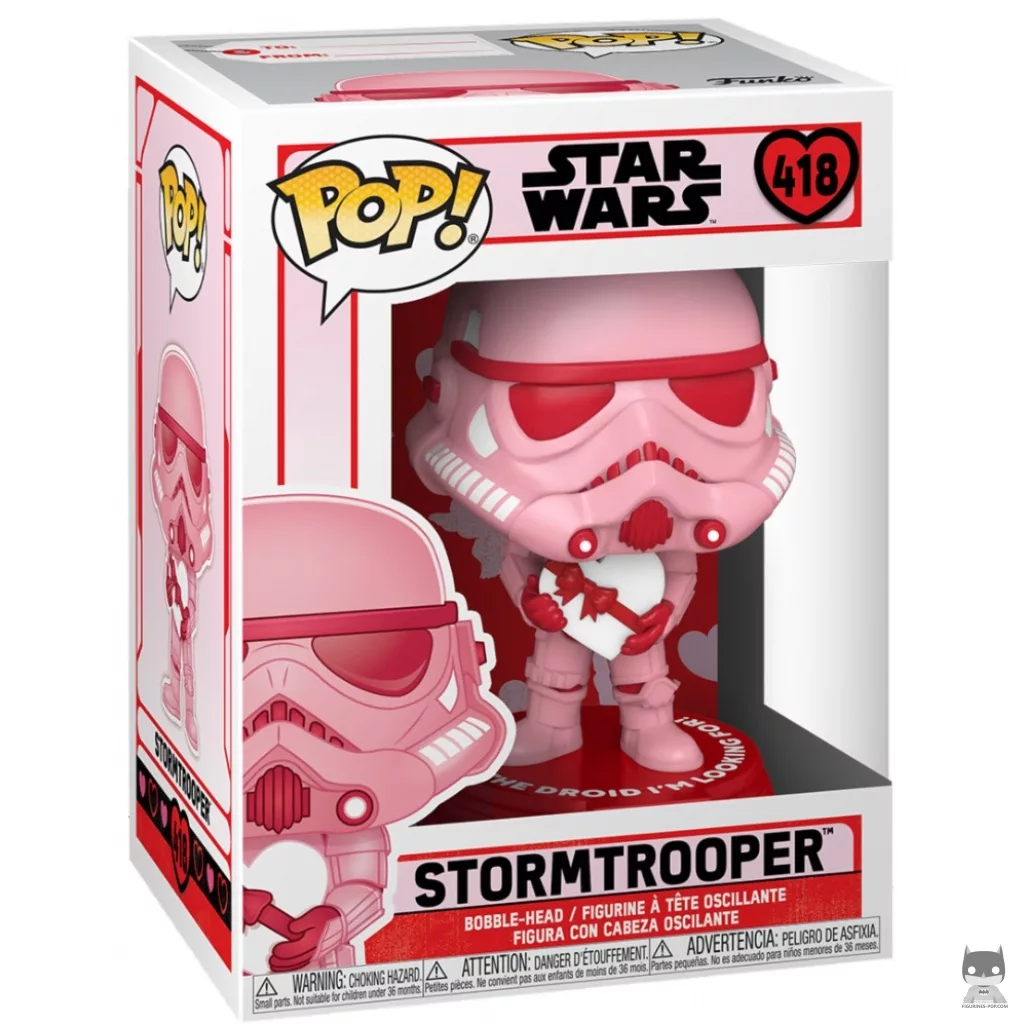 Figurine Funko POP Stormtrooper (Rose) avec boîte