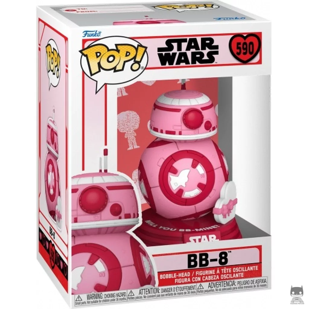 Figurine Funko POP BB-8 (Rose) avec boîte