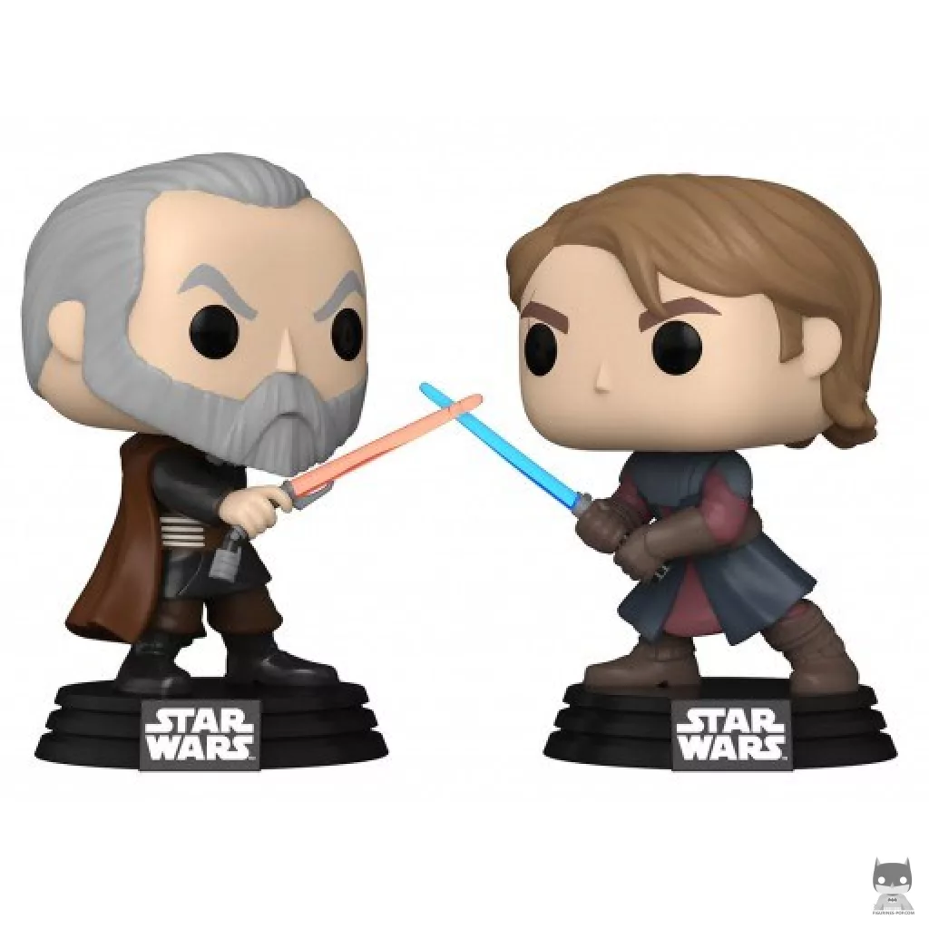Figurine Funko POP Comte Dooku vs. Anakin Skywalker (Star Wars : The Clone Wars)