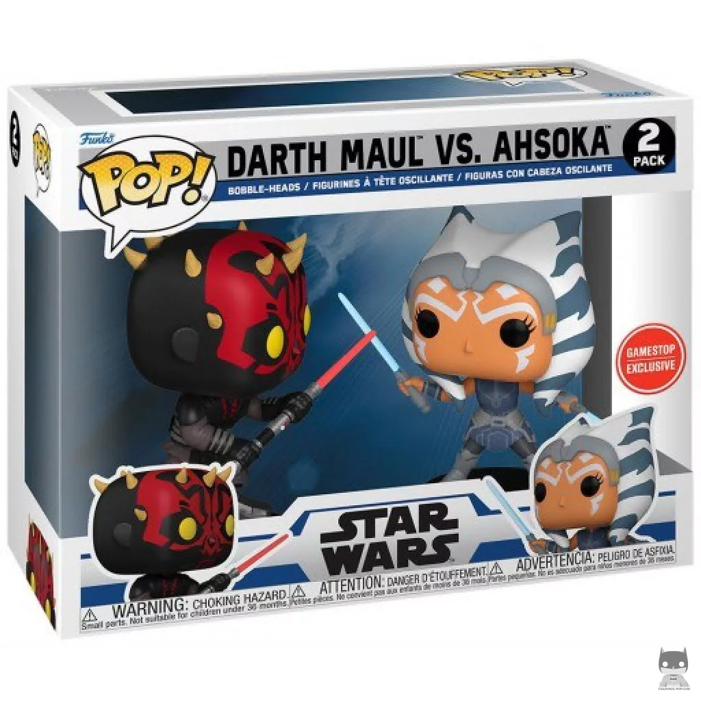 Figurine Funko POP Dark Maul vs Ahsoka avec boîte