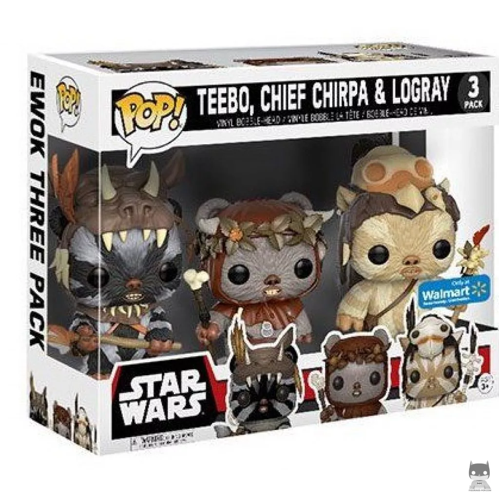 Figurine Funko POP Teebo, Chief Chirpa & Logray avec boîte