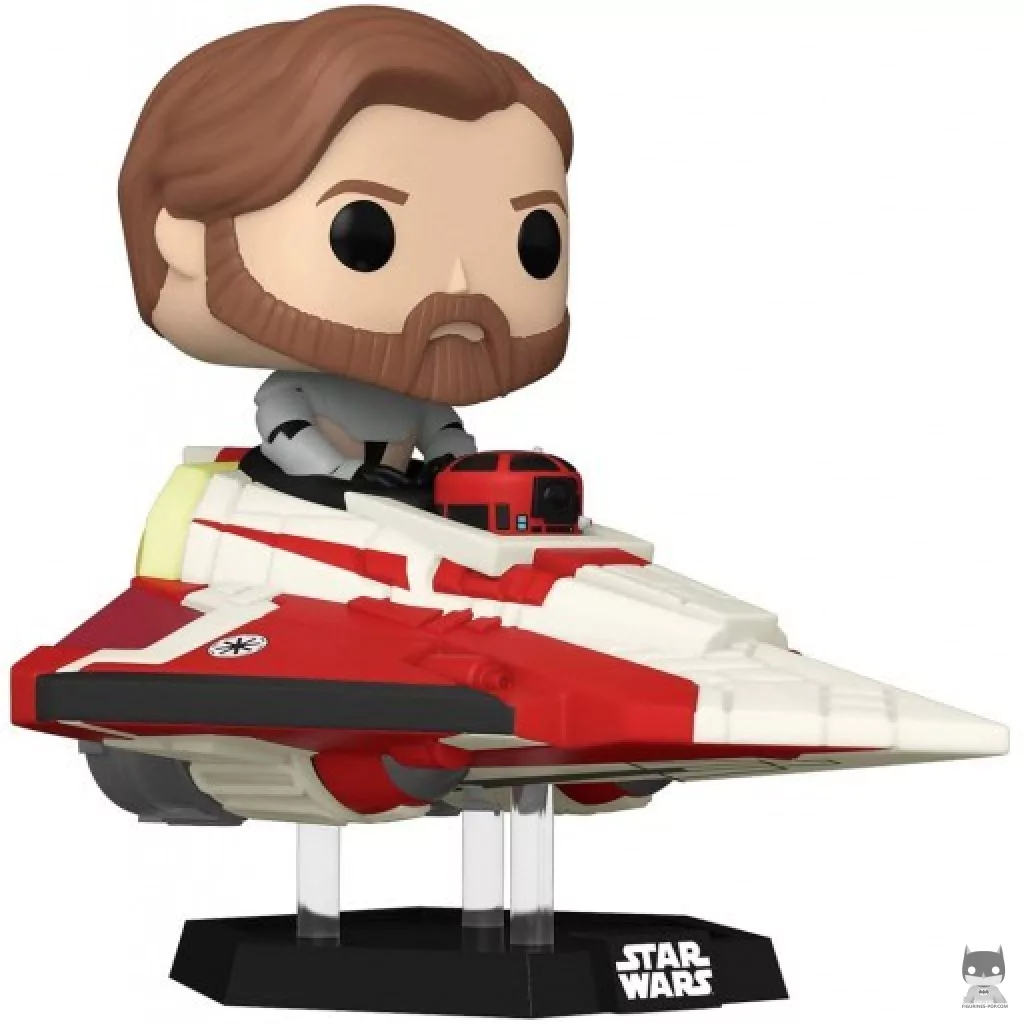 Figurine Funko POP Hyperspace Heroes : Obi-Wan Kenobi dans le Chasseur Delta-7 (Star Wars : The Clone Wars)
