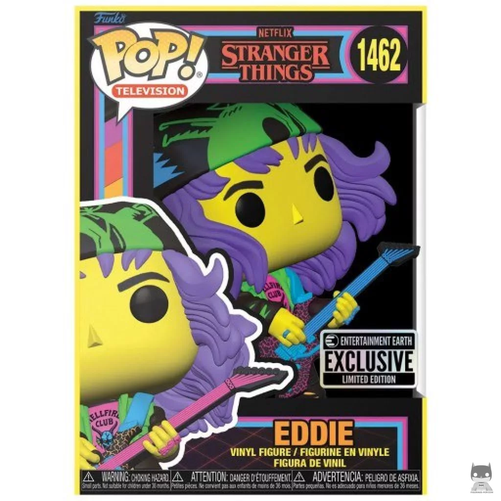 Figurine Funko POP Eddie (Blacklight) avec boîte