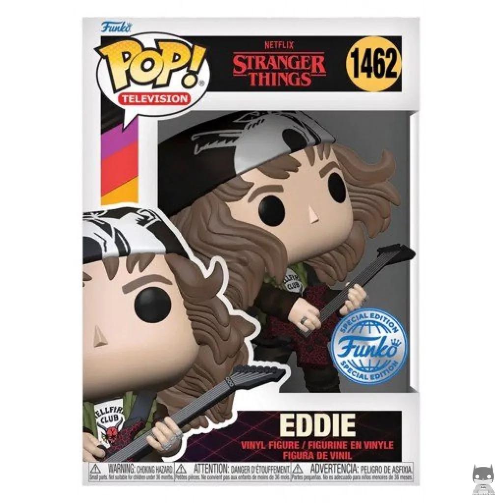 Figurine Funko POP Eddie (Metallic) avec boîte