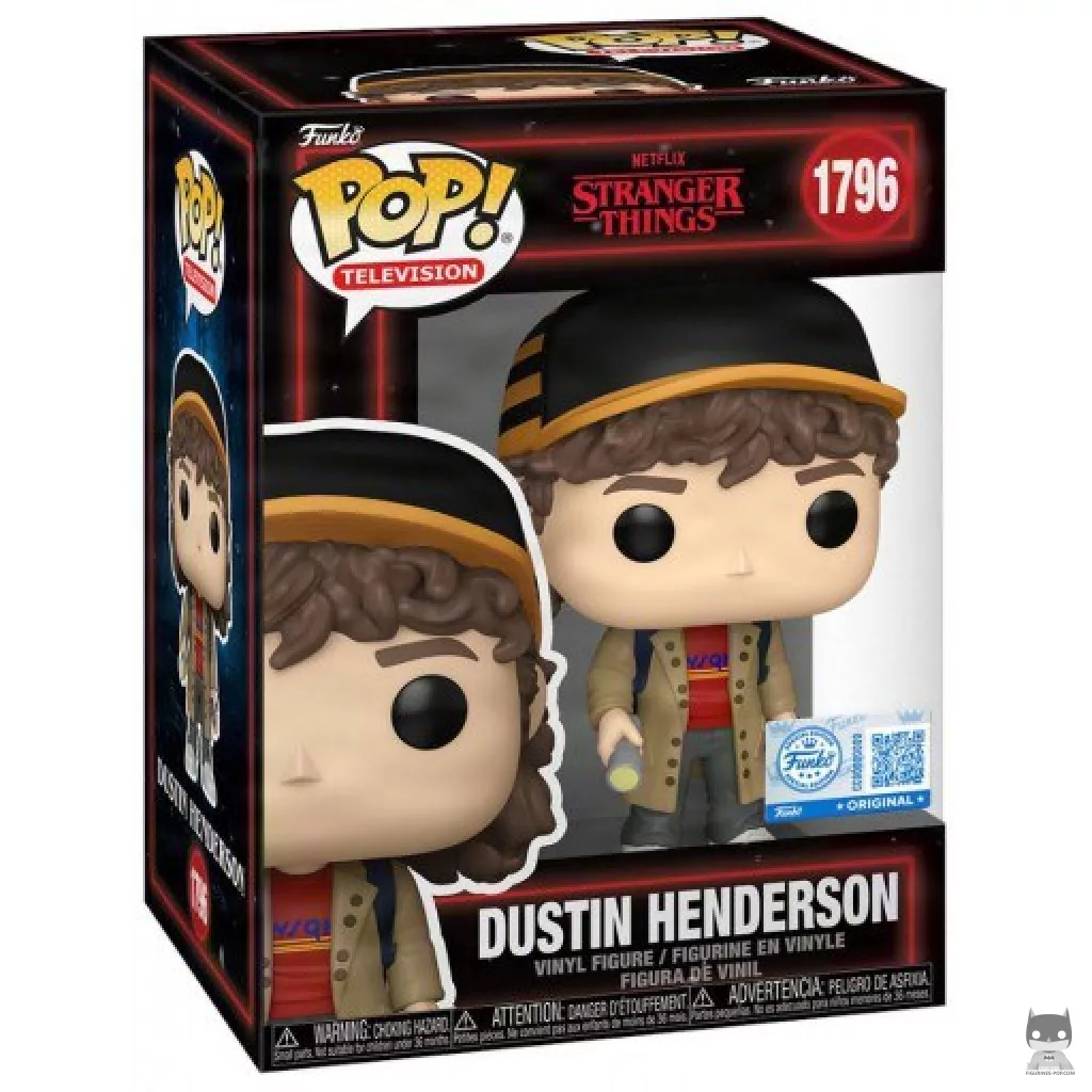 Figurine Funko POP Dustin Henderson avec boîte
