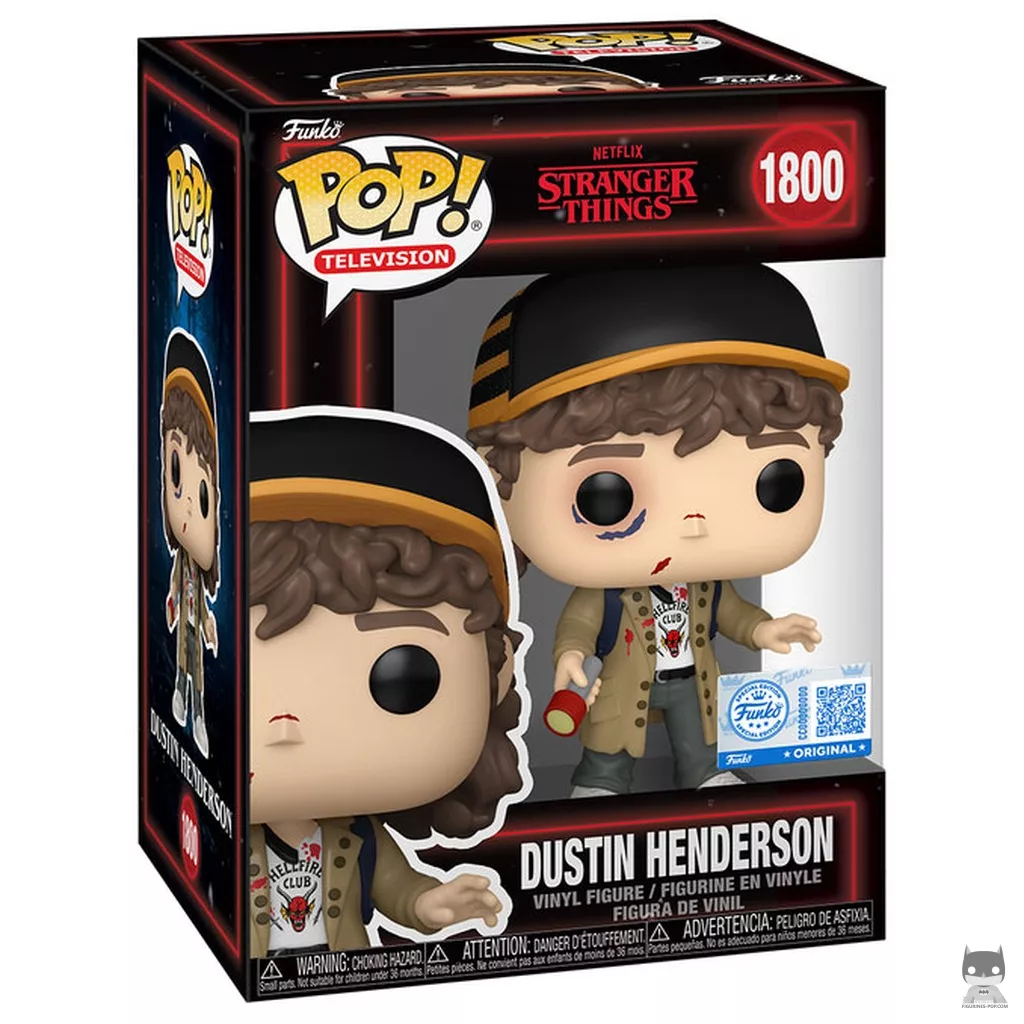 Figurine Funko POP Dustin Henderson avec boîte