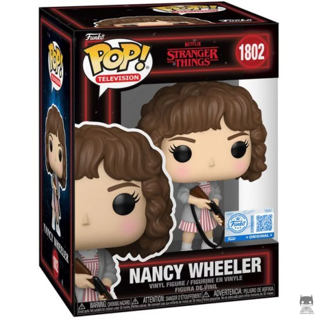 Figurine Funko POP Nancy Wheeler avec Fusil de chasse avec boîte