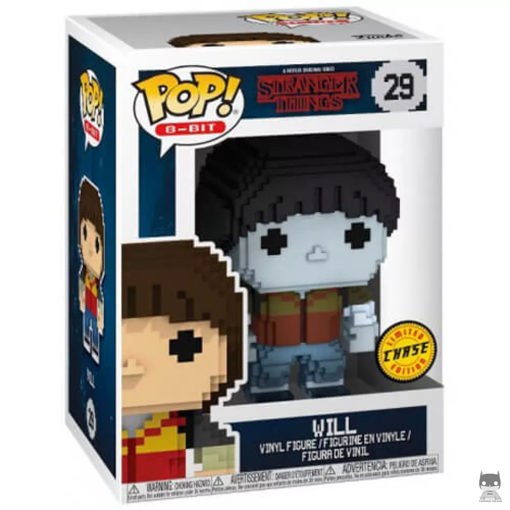 Figurine Funko POP Will à l'envers (8-bit Chase) avec boîte