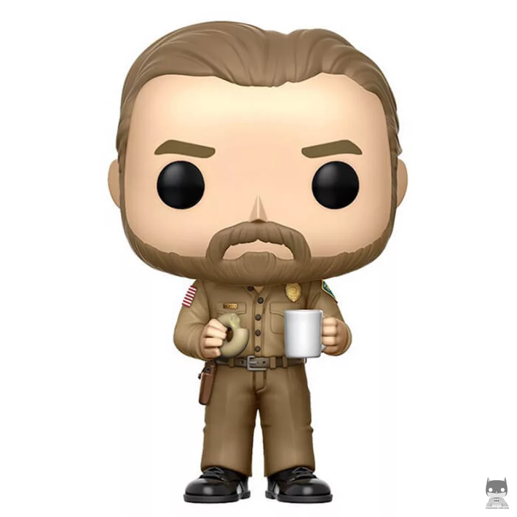 Figurine Funko POP Jim Hopper avec un donut (Chase) (Stranger Things)