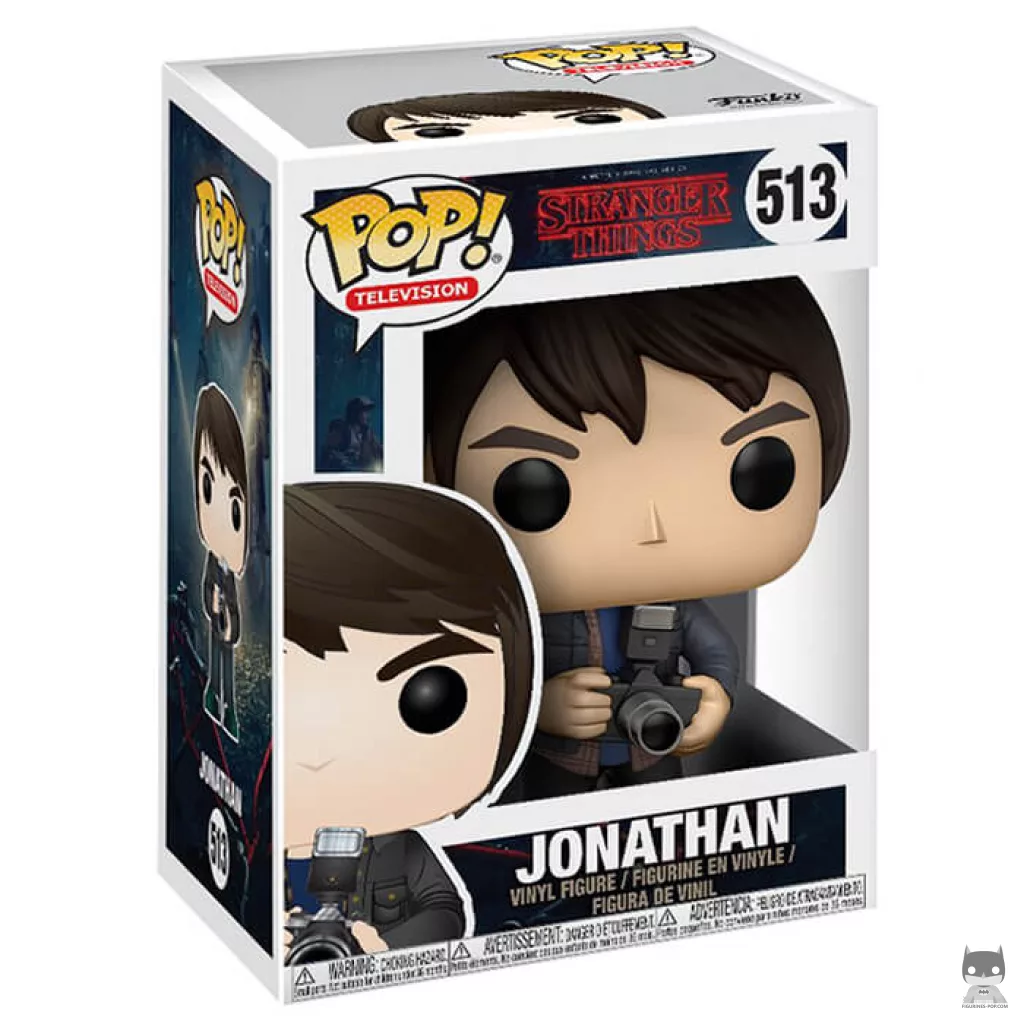 Figurine Funko POP Jonathan Byers avec son appareil photo avec boîte