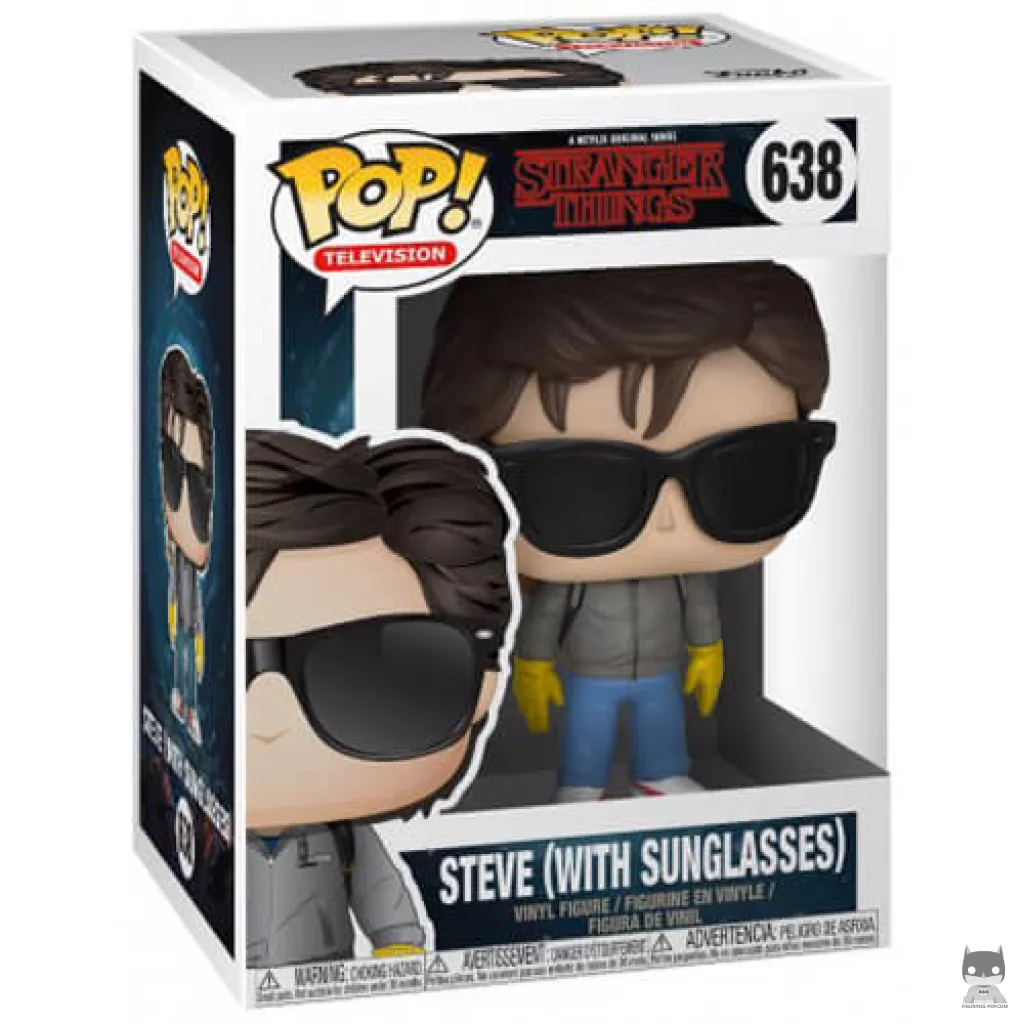 Figurine Funko POP Steve avec des lunettes de soleil avec boîte