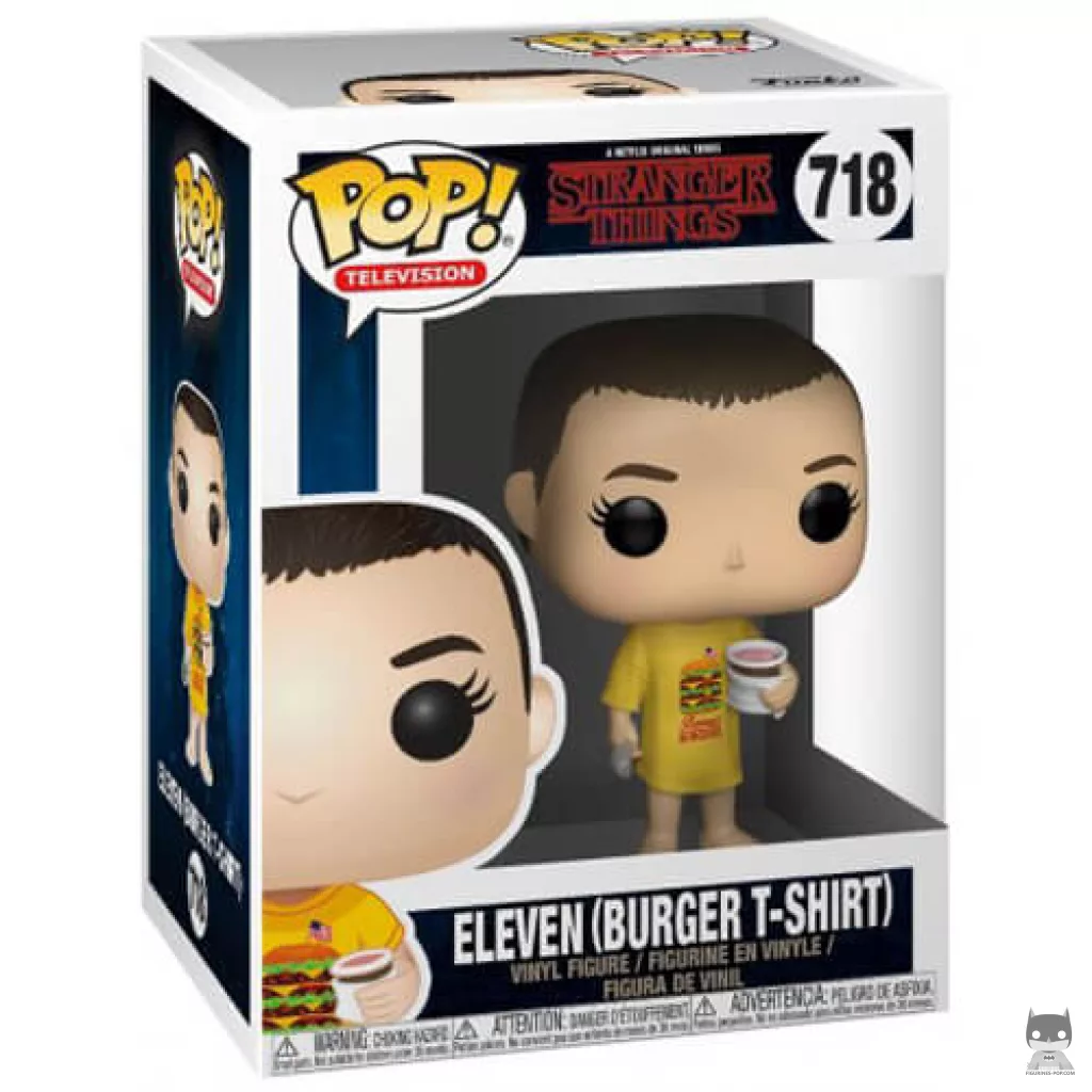 Figurine Funko POP Onze avec le t-shirt burger avec boîte