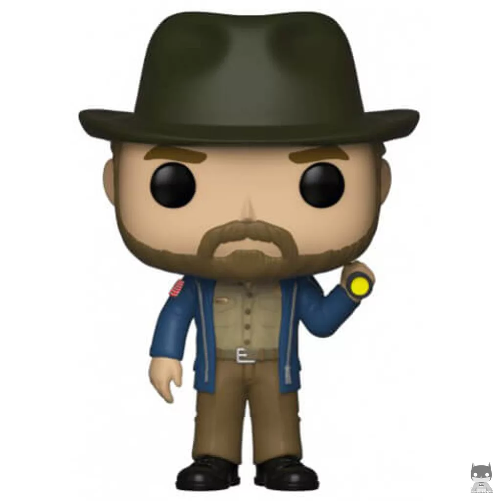 Figurine Funko POP Hopper avec sa lampe torche (Stranger Things)