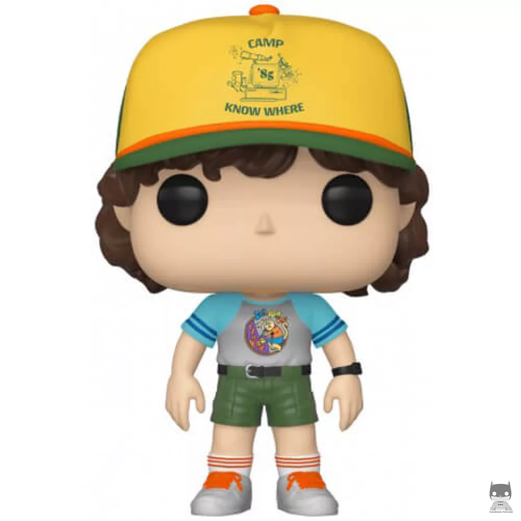 Figurine Funko POP Dustin au camp en t-shirt gris (Stranger Things)
