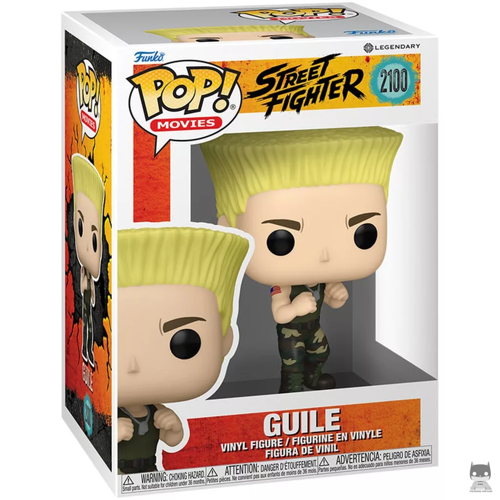Figurine Funko POP Guile avec boîte